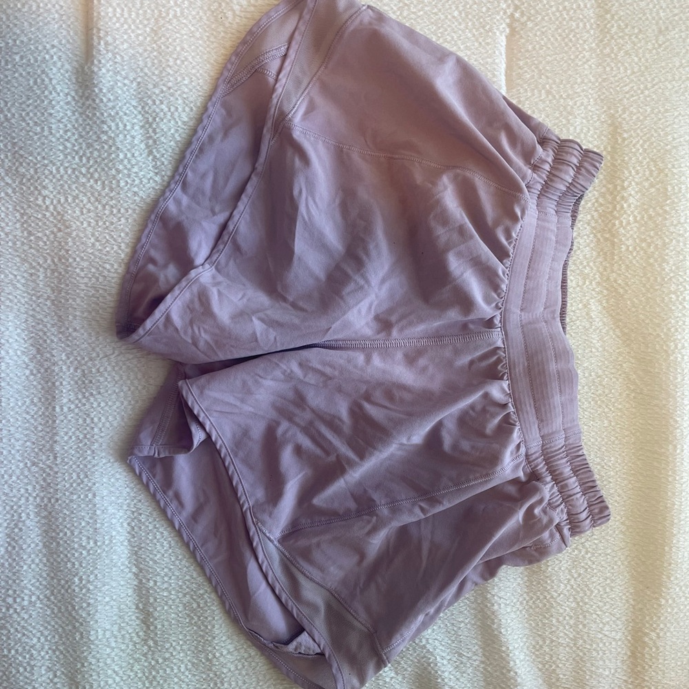 Lululemon athletic shorts. Lavender, great condition barely worn